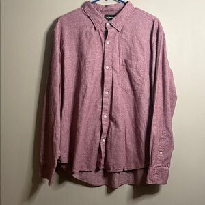 Bonobos Maroon Long Sleeve Shirt XL